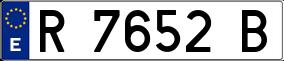 Trailer License Plate
